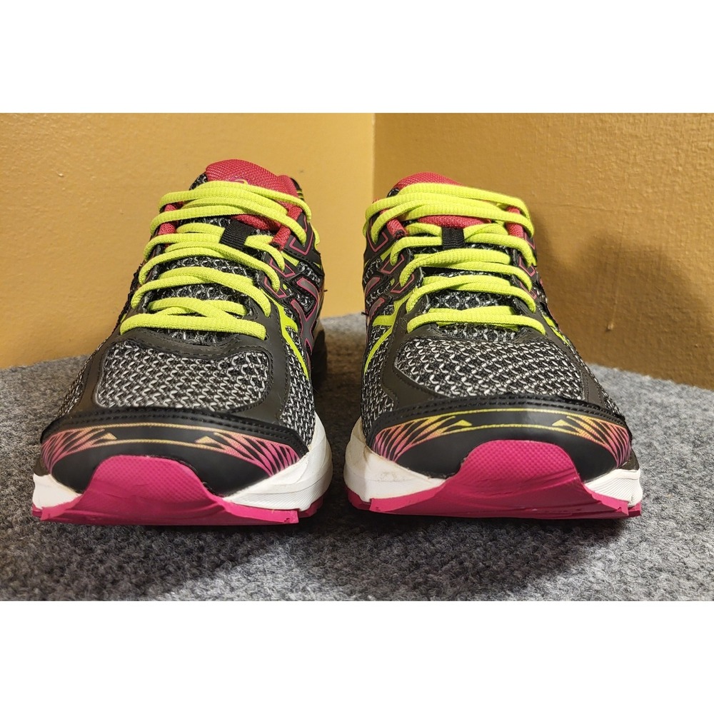Asics Women's Gel-Flux 3 Running Shoes (T664N) Gray/Pink/Neon Green Size 11 - Picture 4 of 8